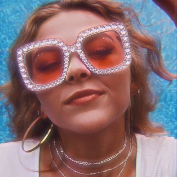 Rhinestone Sunglasses - Picture 1 of 8